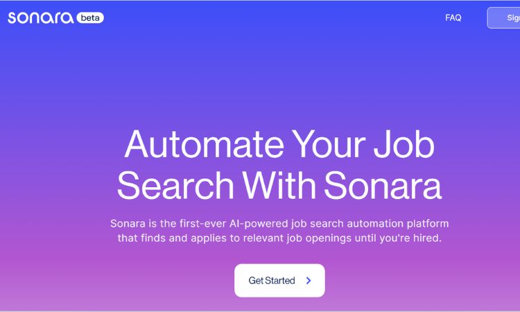 best ai tools for job seekers - sonara